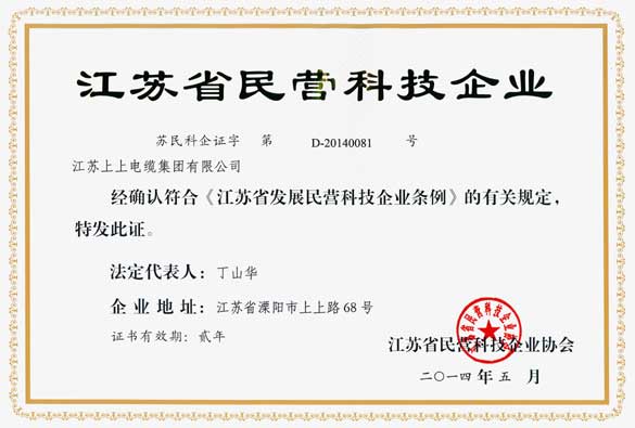 澳门免费原料被评为“江苏省民营科技企业”