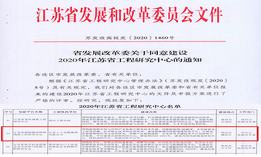 澳门免费原料新能源用特种线缆工程研究中心成功入选省级工程研究中心